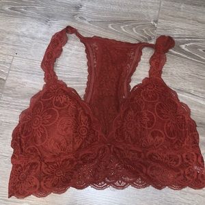 burnt orange bralette